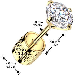 round zirconia prong setting - Image 2
