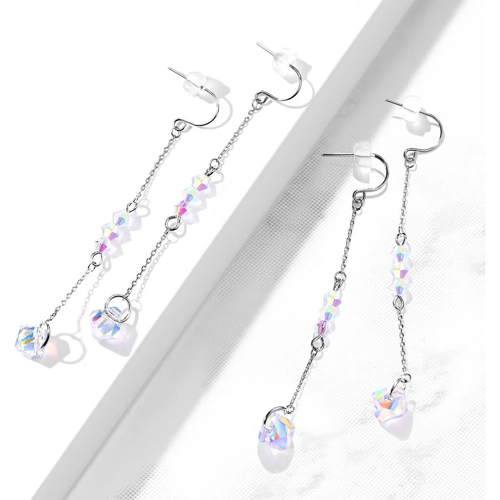 Zirconia Round dangle Silver - Image 5