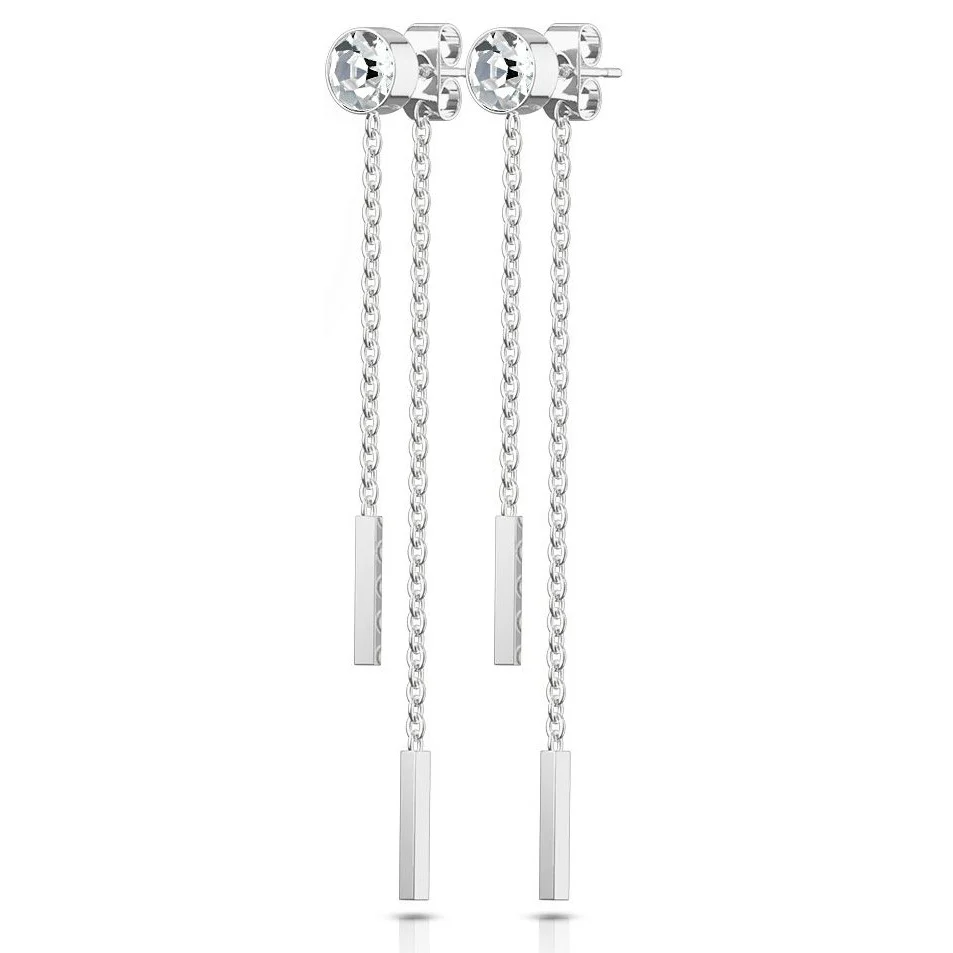 Zirconia Round Chain dangle