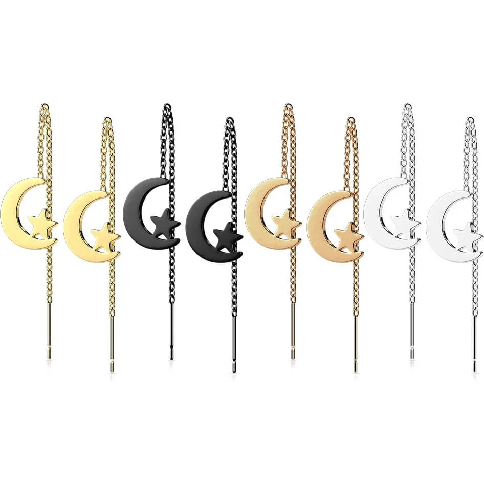 Star Moon Chain dangle - Image 3