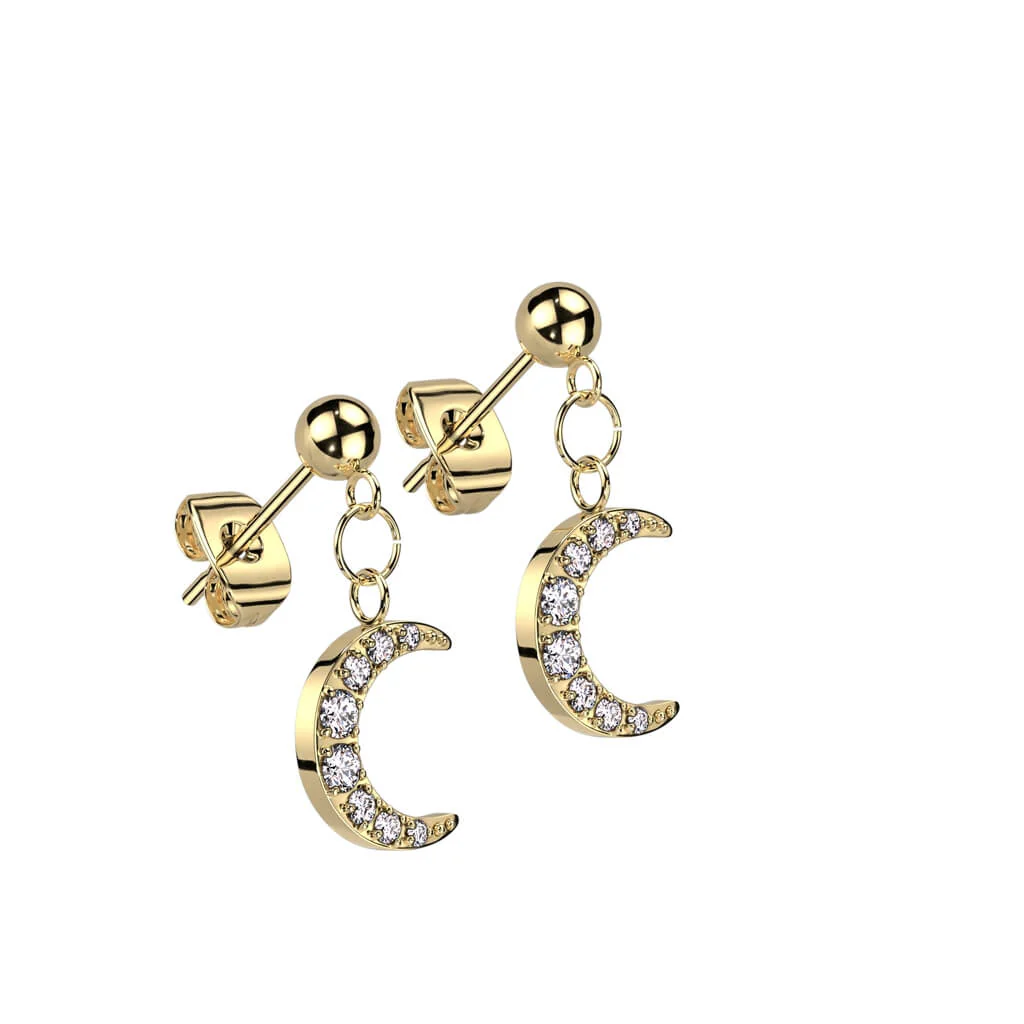 Moon Zirconia dangle - Image 2