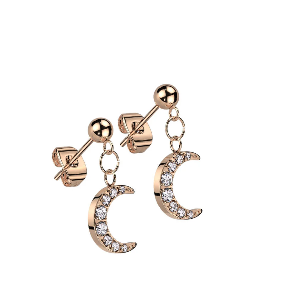 Moon Zirconia dangle - Image 3