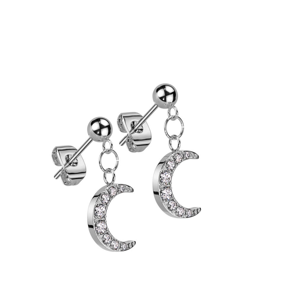 Moon Zirconia dangle - Image 4