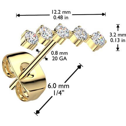5 round zirconias - Image 2