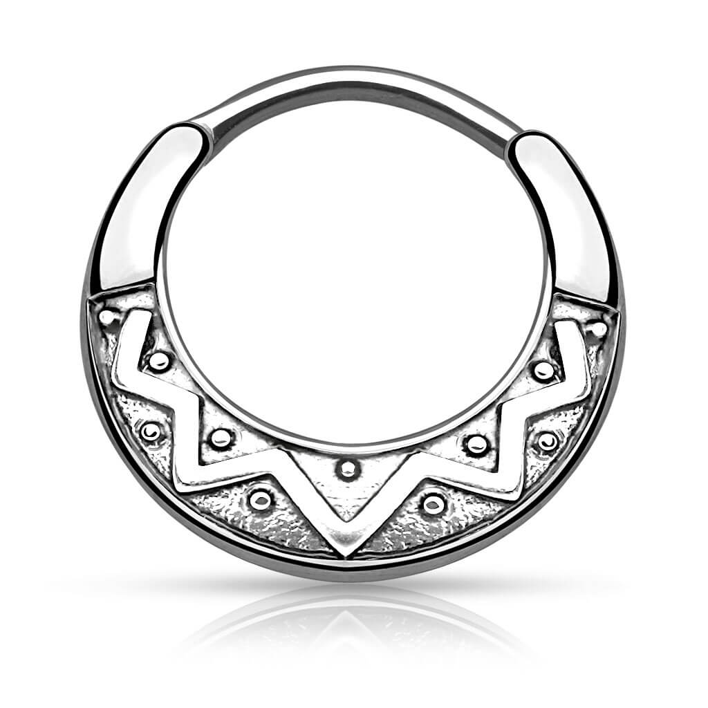 Septum Piercing Clicker Tribal Clicker - Image 3