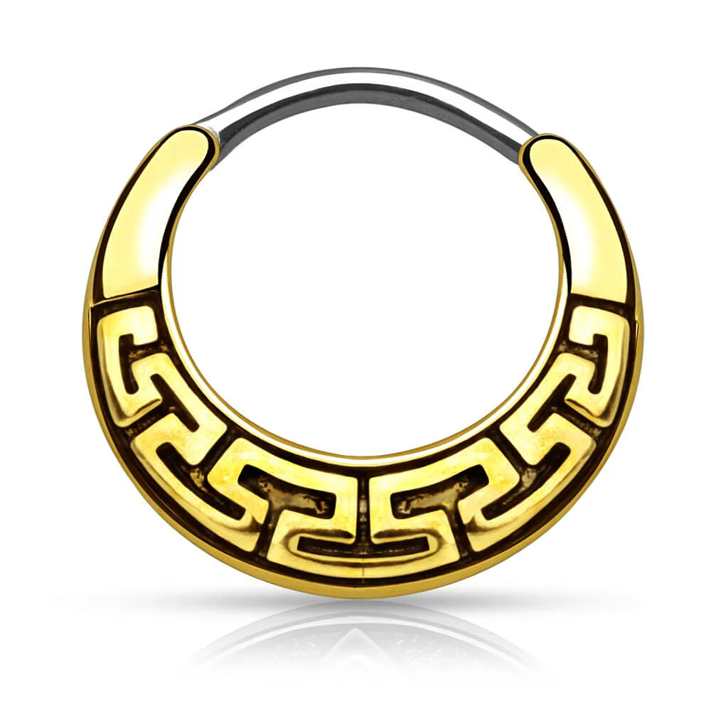 Septum Piercing Clicker Tribal Clicker - Image 2