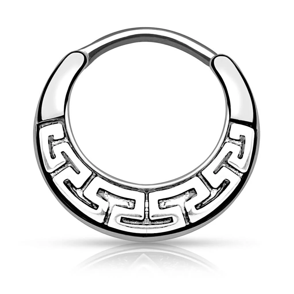 Septum Piercing Clicker Tribal Clicker - Image 3