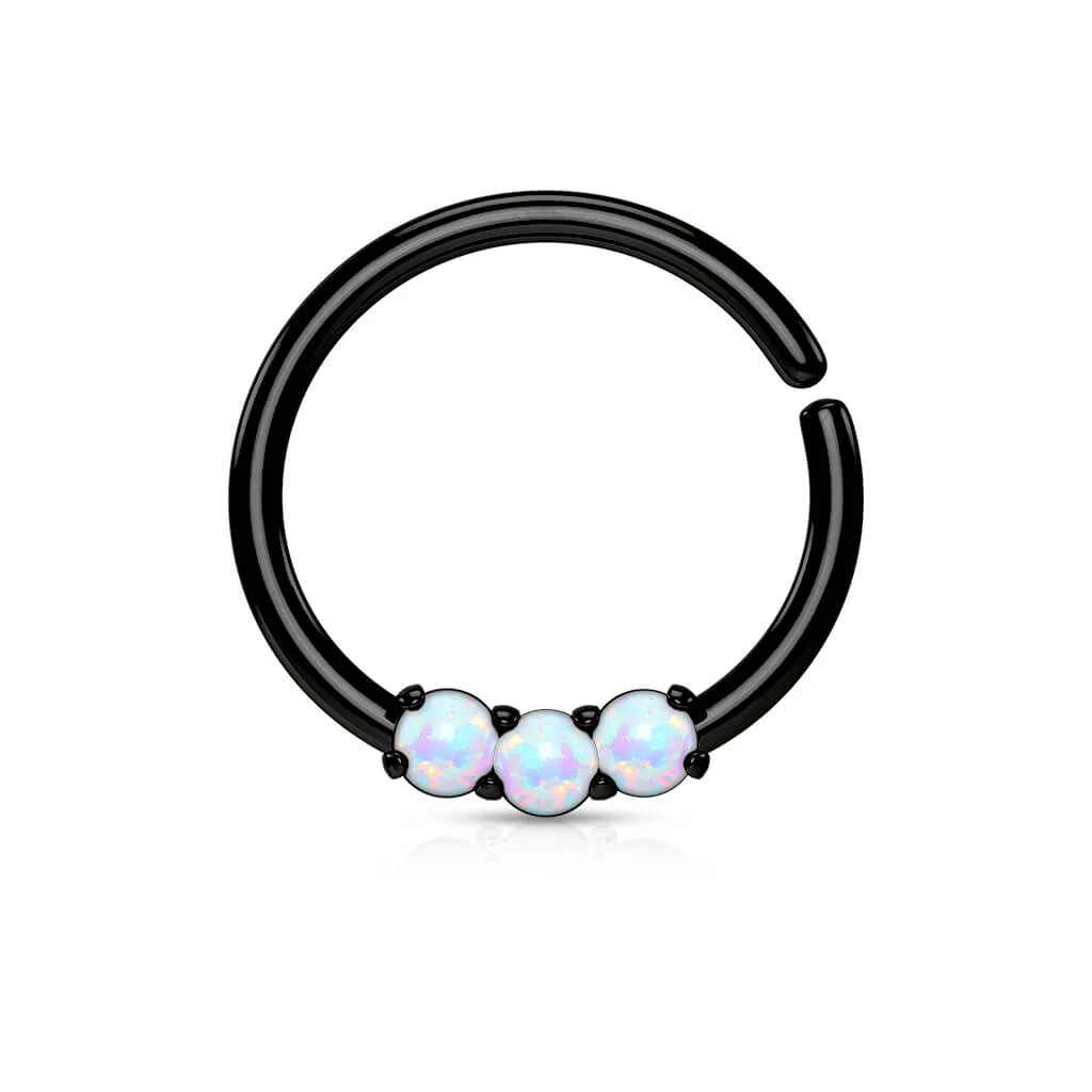 Ring 3 Opals Bendable - Image 3