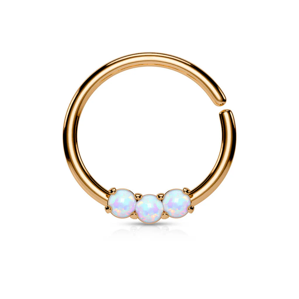 Ring 3 Opals Bendable - Image 4