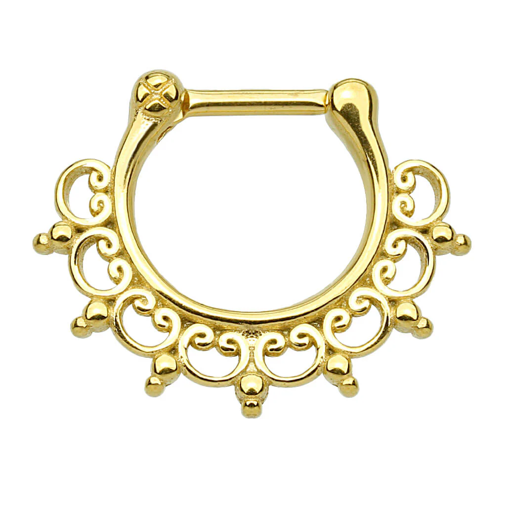 Septum Piercing Clicker Tribal Clicker - Image 2