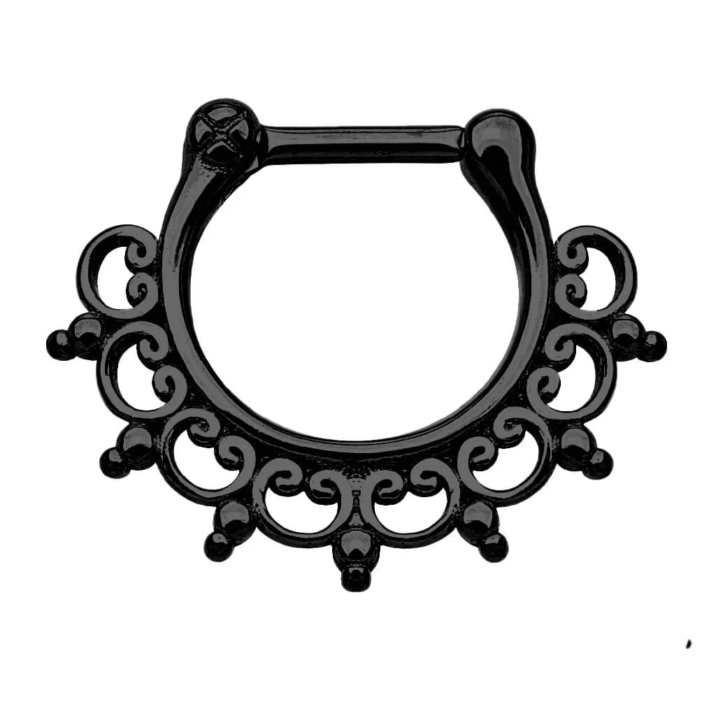Septum Piercing Clicker Tribal Clicker - Image 3