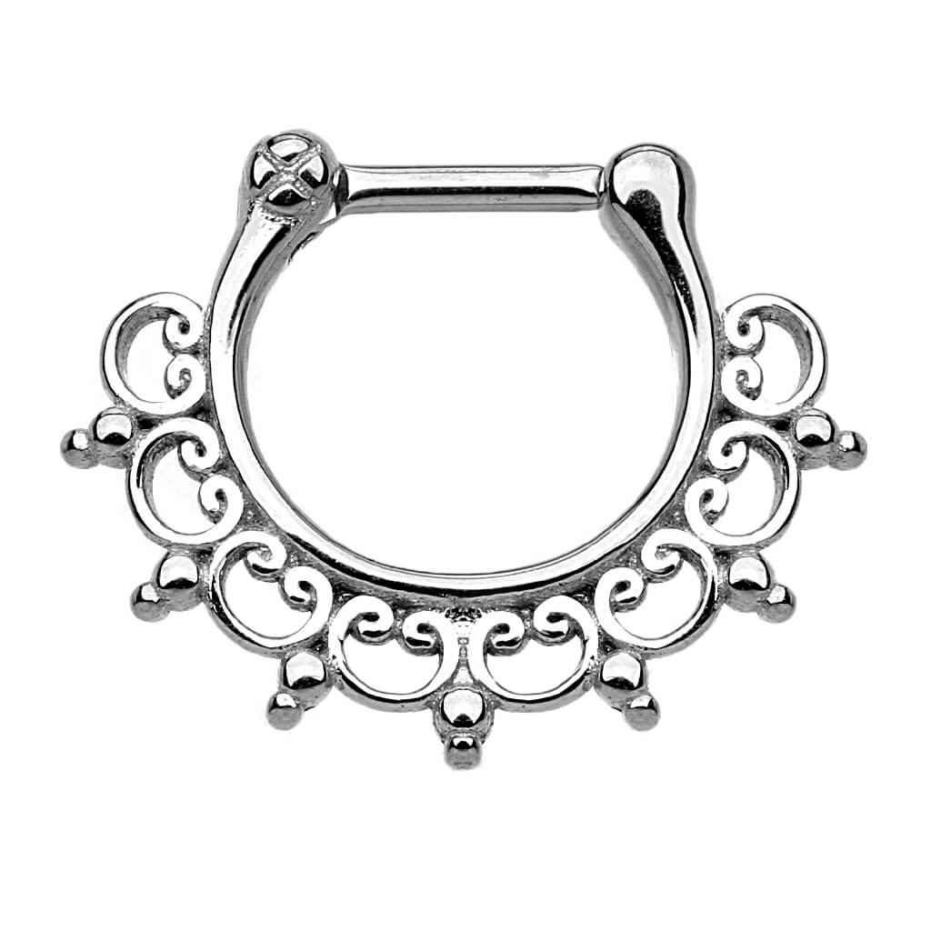 Septum Piercing Clicker Tribal Clicker - Image 4