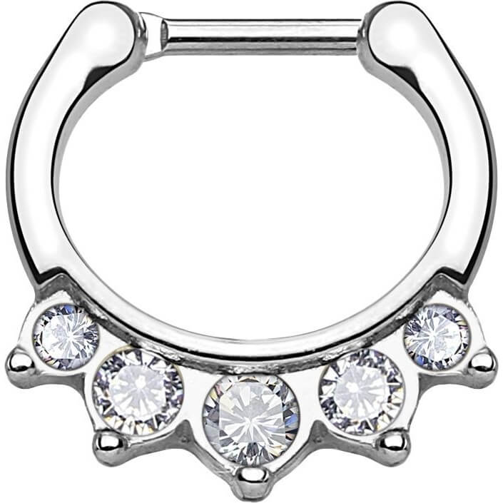Septum Piercing Clicker Clicker 5 Zirconia