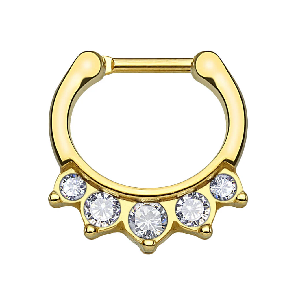 Septum Piercing Clicker Clicker 5 Zirconia - Image 2