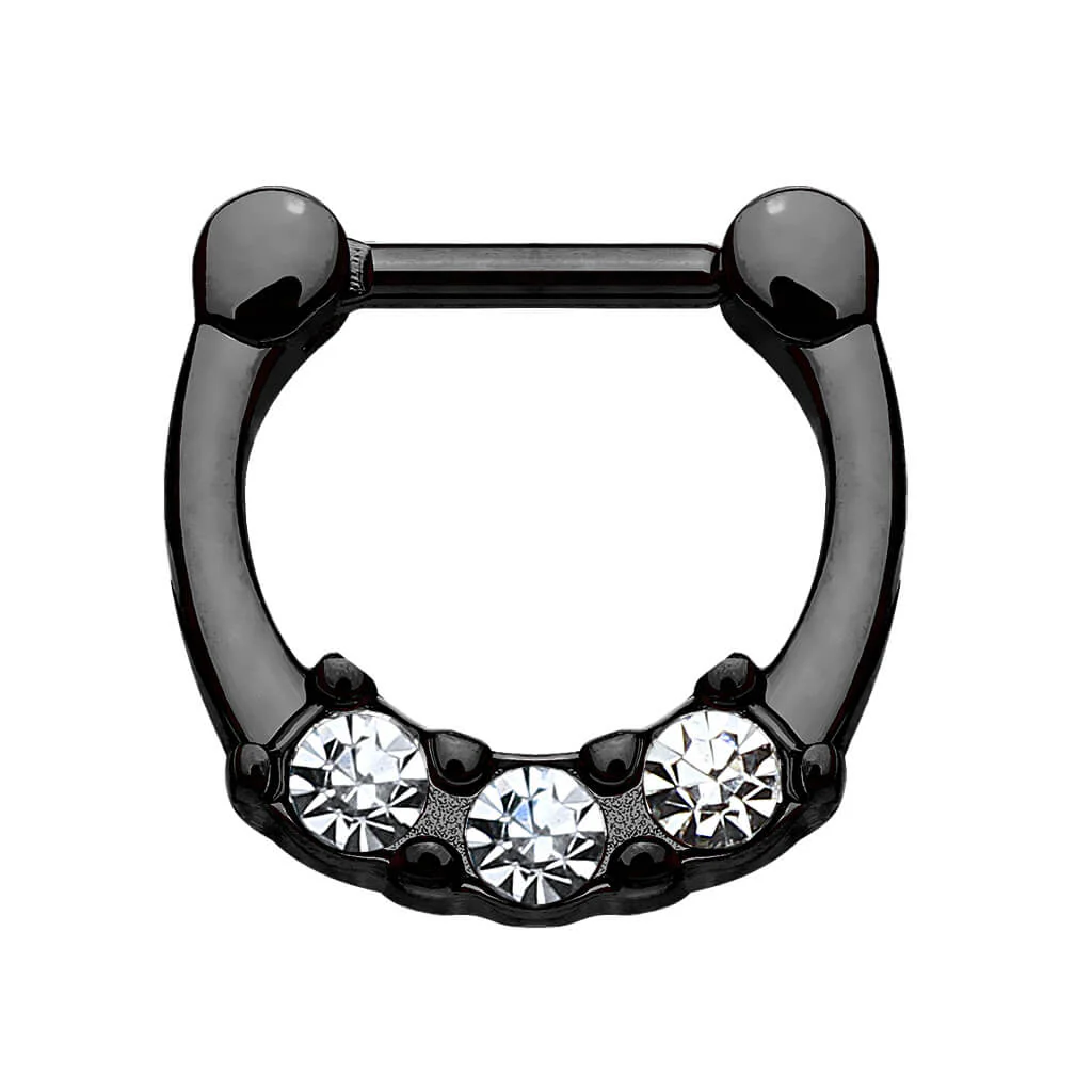 Septum Piercing Clicker Clicker 3 Zirconia - Image 2