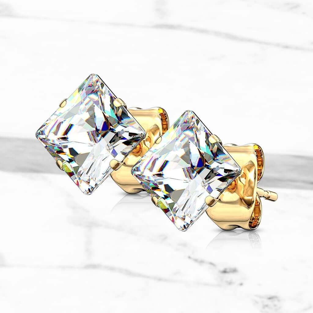 Square Zirconia Gold - Image 2