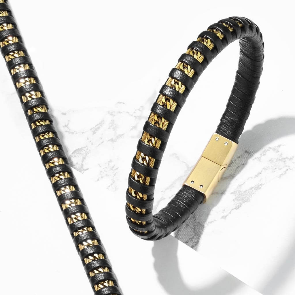 Bracelet Black Gold Magnet - Image 3