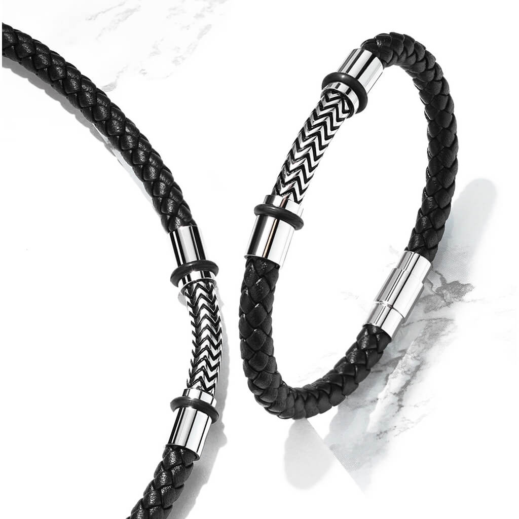 Black Braided Silver Magnet - Image 3