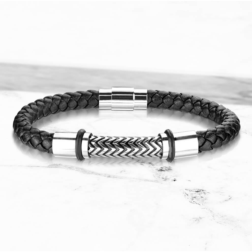 Black Braided Silver Magnet - Image 4