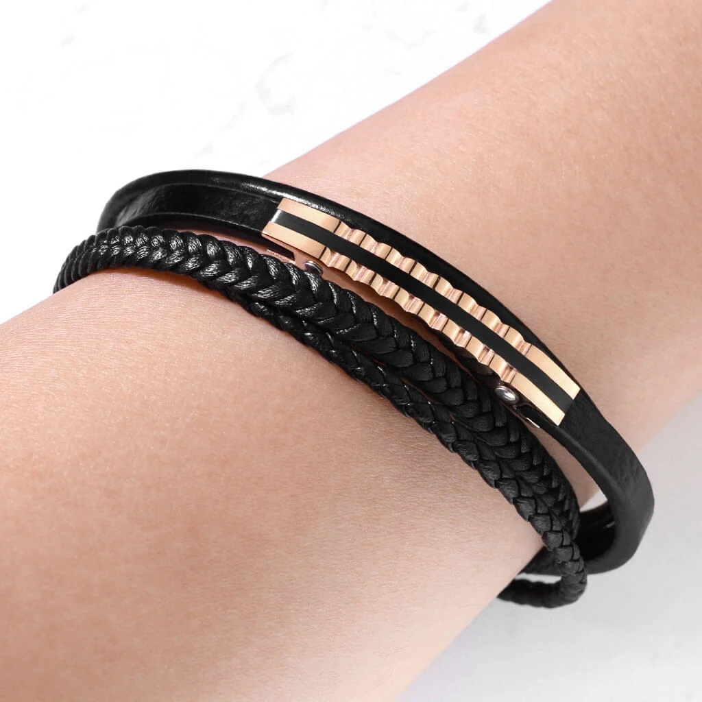 Black Braided Roségold Magnet - Image 2