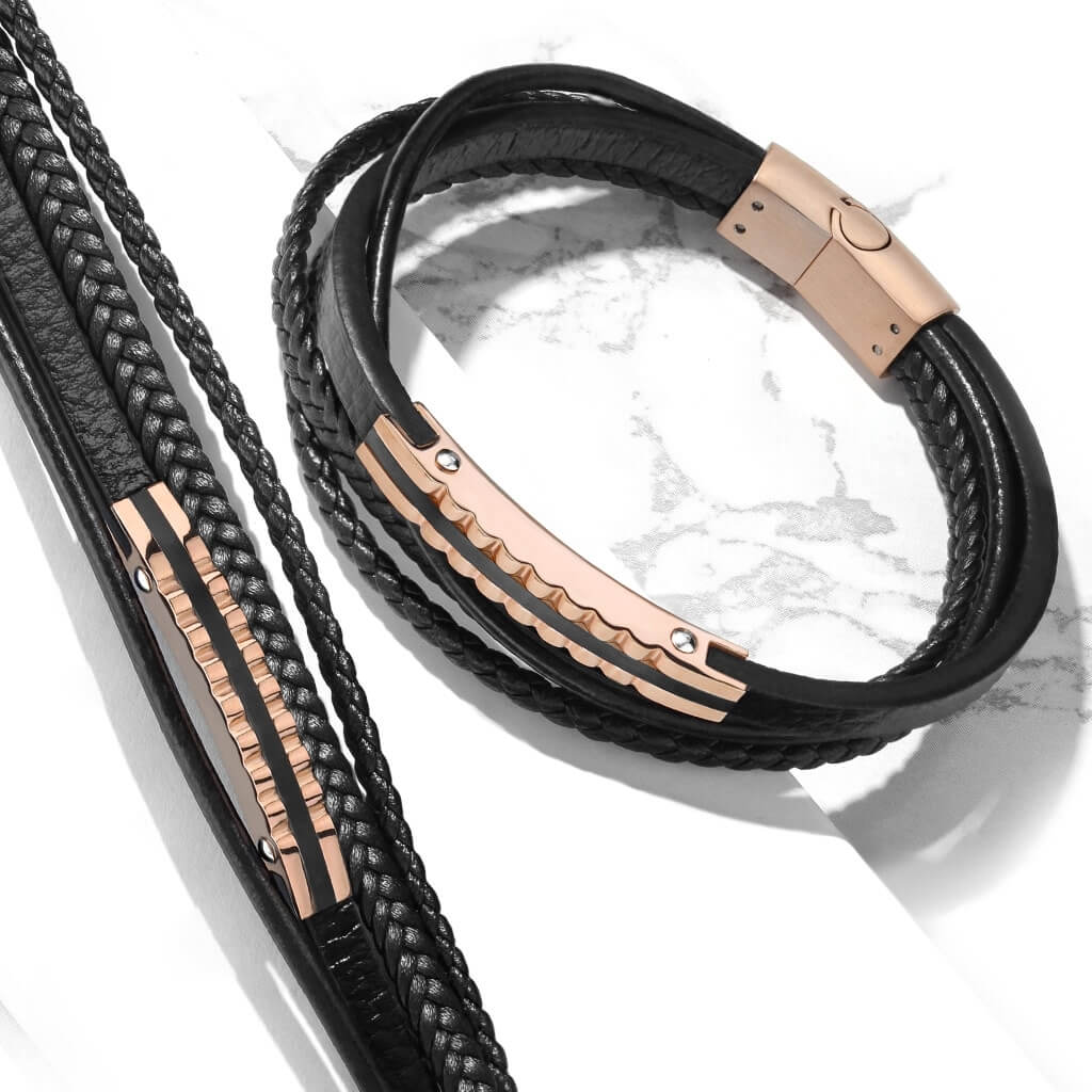 Black Braided Roségold Magnet - Image 3