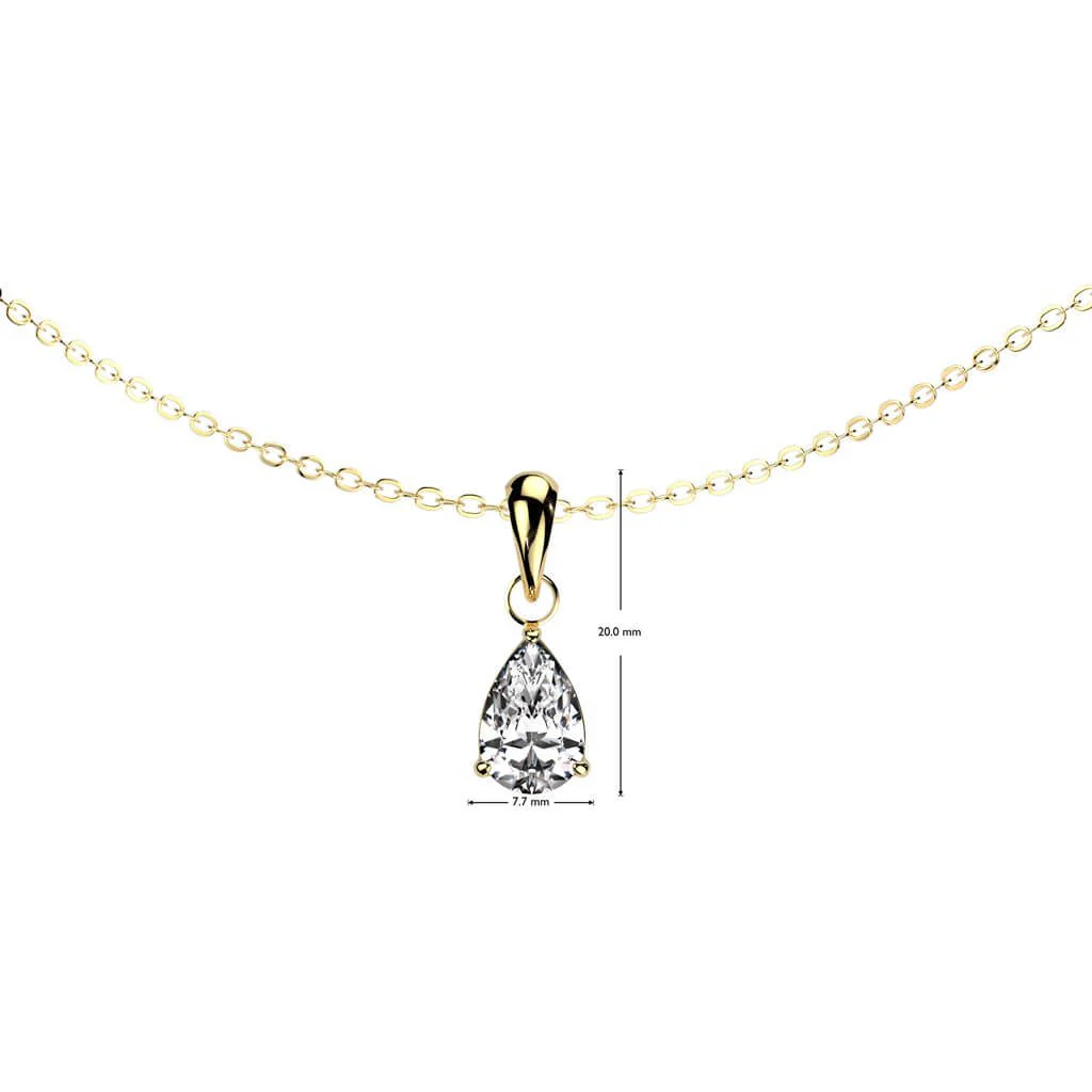 chain zirconia dangle - Image 2
