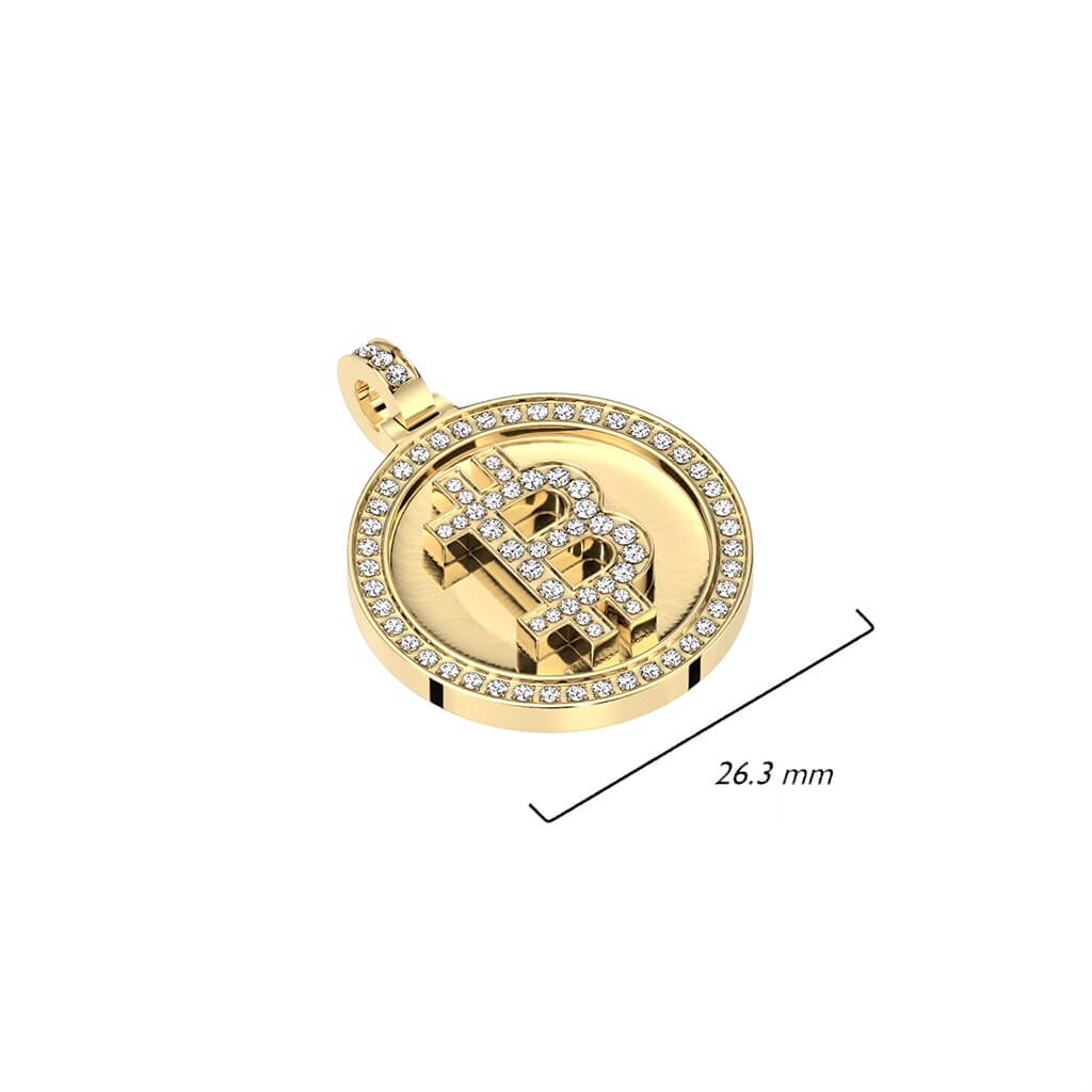 Bitcoin Zirconia Gold - Image 2