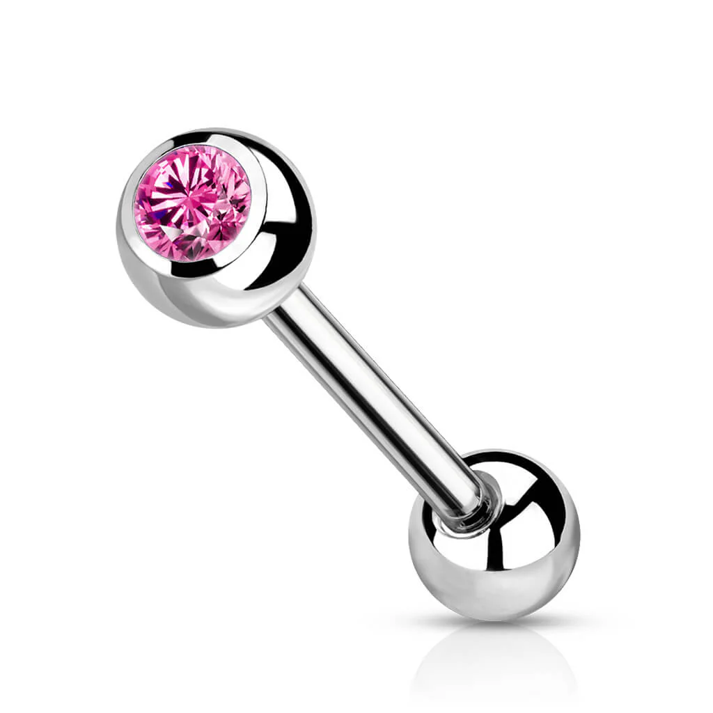 Titanium Barbell Ball Zirconia Silver - Image 8