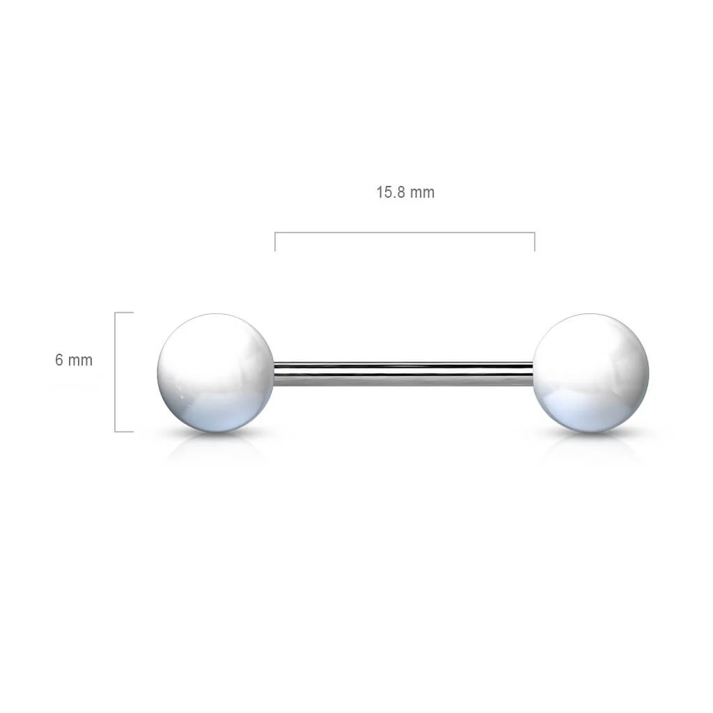 Titanium Barbell Acrylic Ball - Image 3