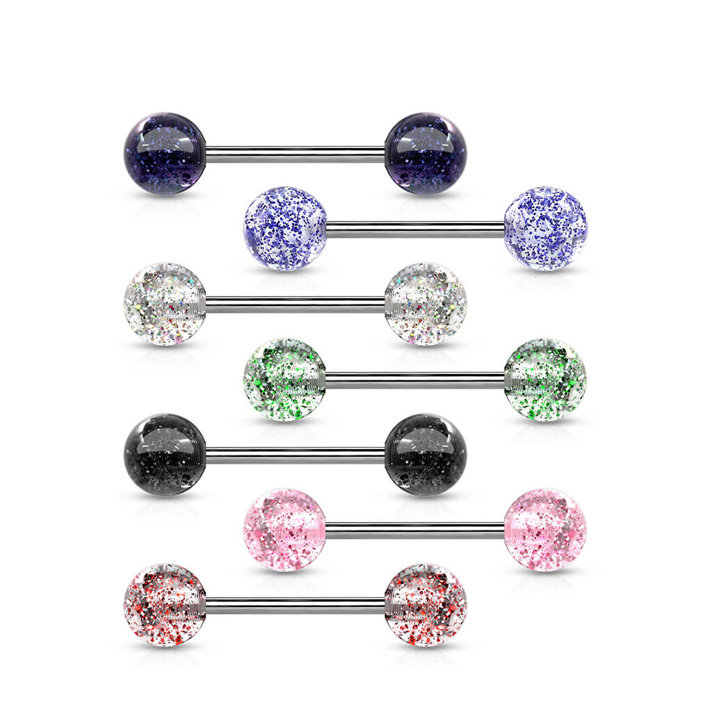 Titanium Barbell Acrylic Ultra Glitter Ball - Image 5