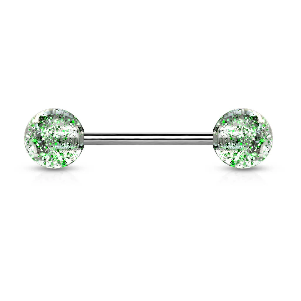 Titanium Barbell Acrylic Ultra Glitter Ball - Image 7
