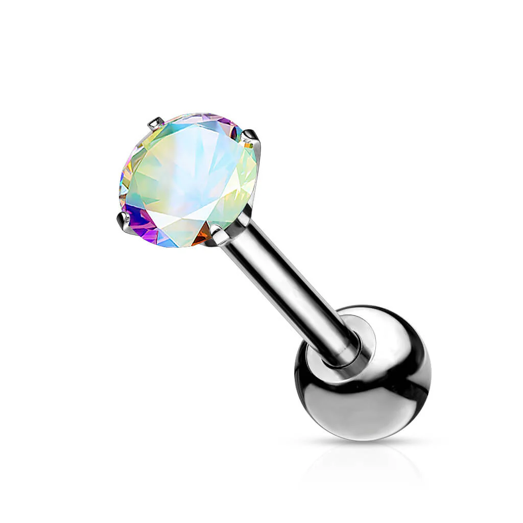 Titanium Barbell Zirconia Round - Image 4