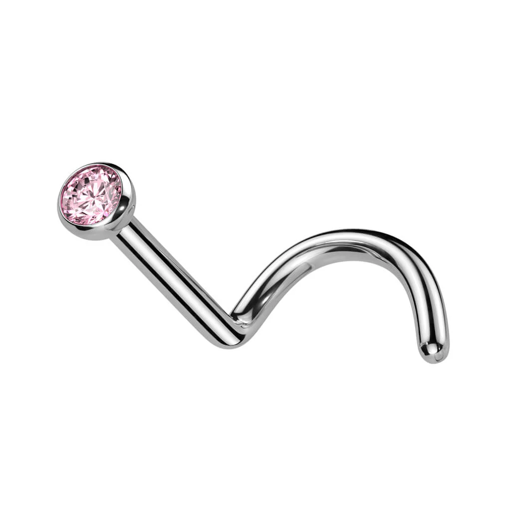 Titanium Nose Screw Zirconia Round - Image 12