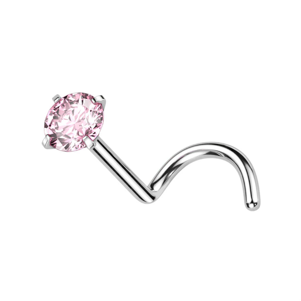 Titanium Nose Screw Zirconia Round - Image 13