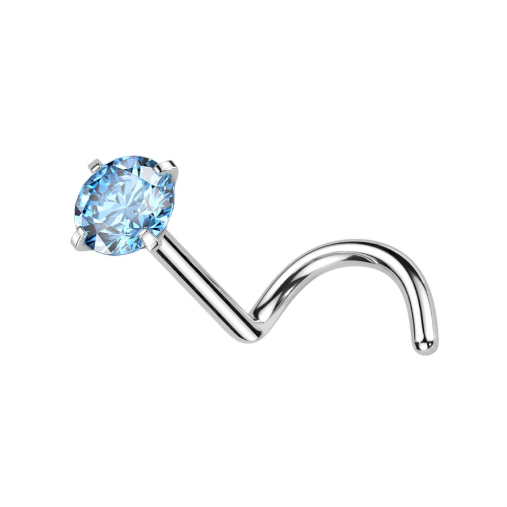 Titanium Nose Screw Zirconia Round - Image 14