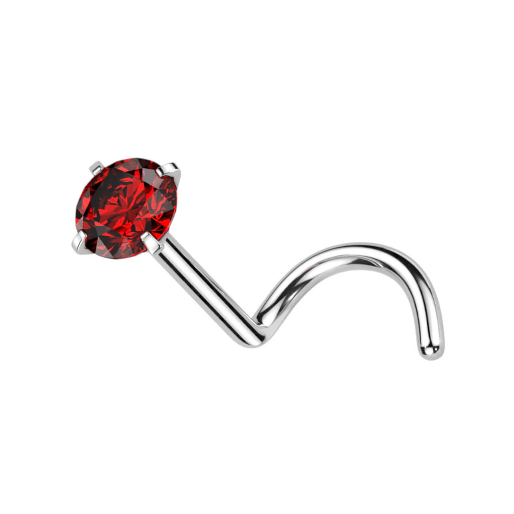 Titanium Nose Screw Zirconia Round - Image 15