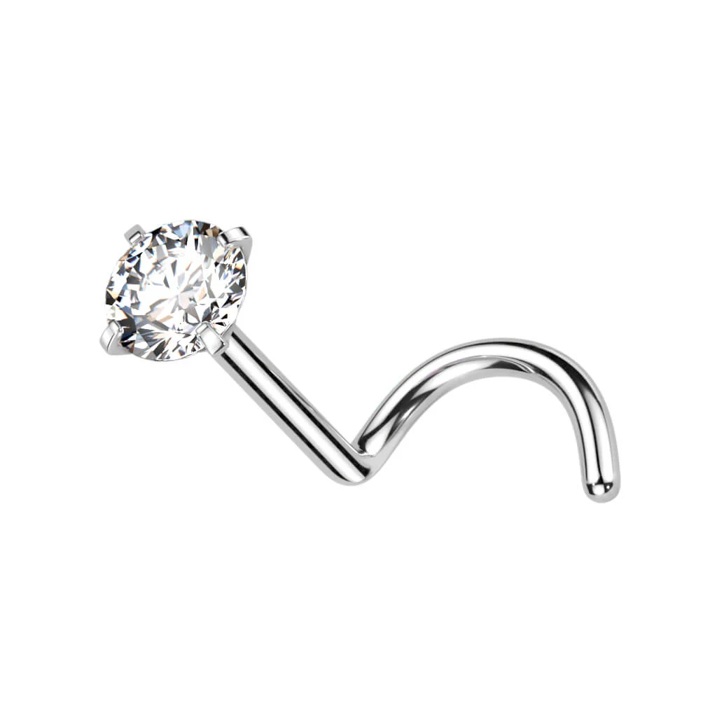 Titanium Nose Screw Zirconia Round - Image 8