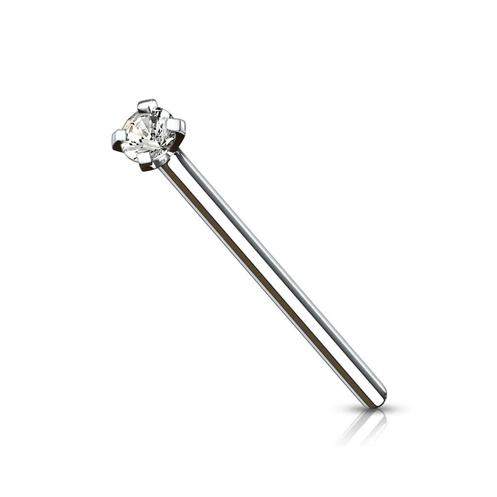 Titanium Fishtail Zirconia Round Silver - Image 2