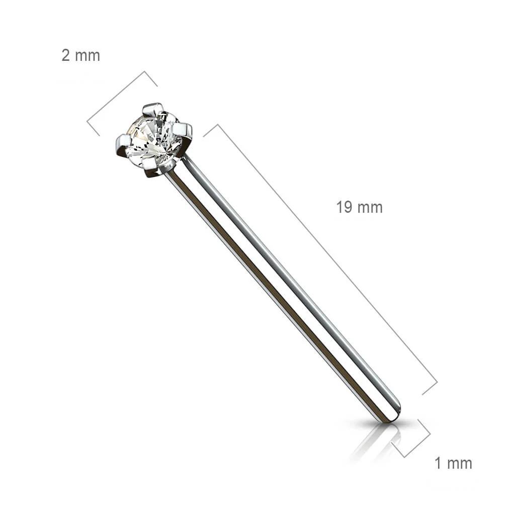 Titanium Fishtail Zirconia Round Silver - Image 3