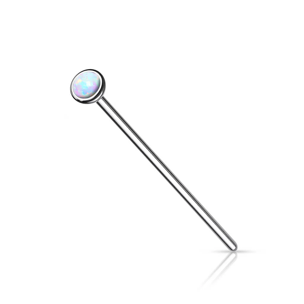 Titanium Fishtail Opal Round Silver - Image 4