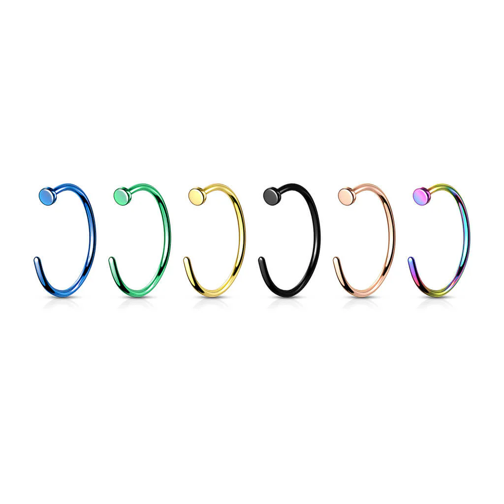 Nose Hoop Half Hoop Ring - Image 3