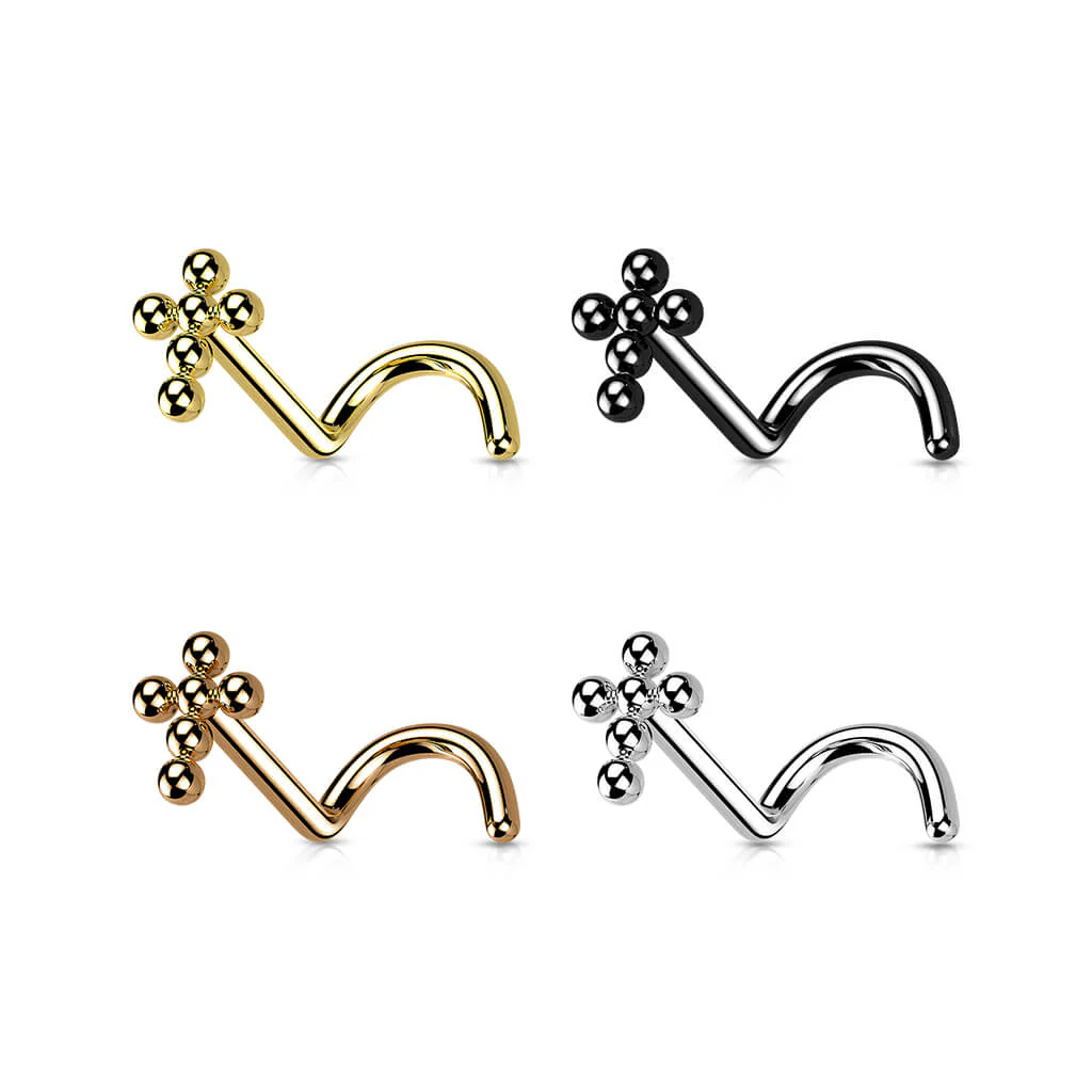Titanium Nose Screw Ball Cross - Image 5