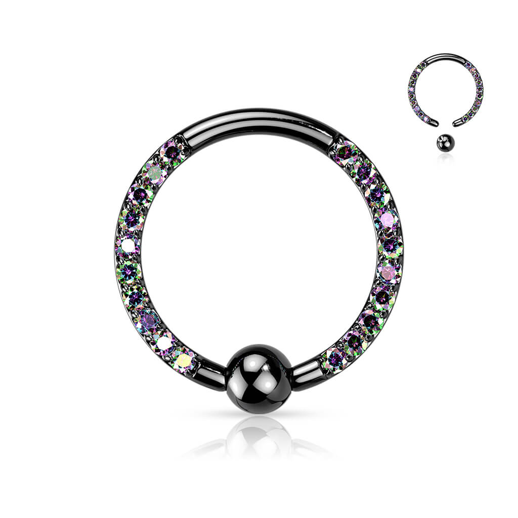Titanium Ring Ball Zirconia Captive Bead - Image 6