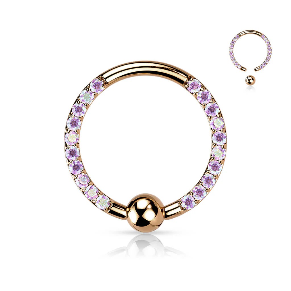 Titanium Ring Ball Zirconia Captive Bead - Image 7