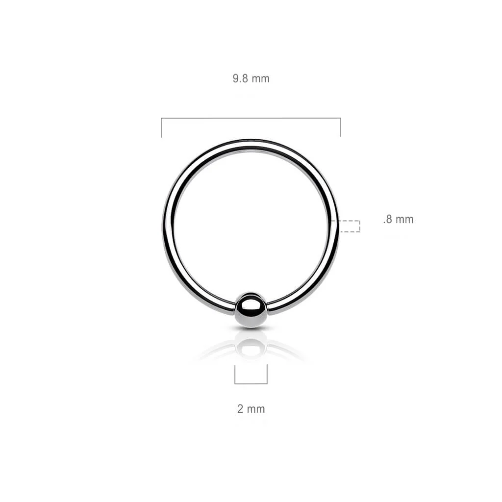 Titanium Ring Ball Bendable - Image 3