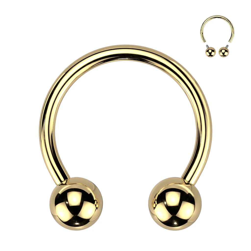 Titanium Horseshoe Ball Internally Threaded - Image 6
