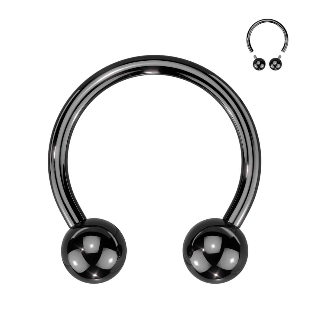 Titanium Horseshoe Ball Internally Threaded - Image 7