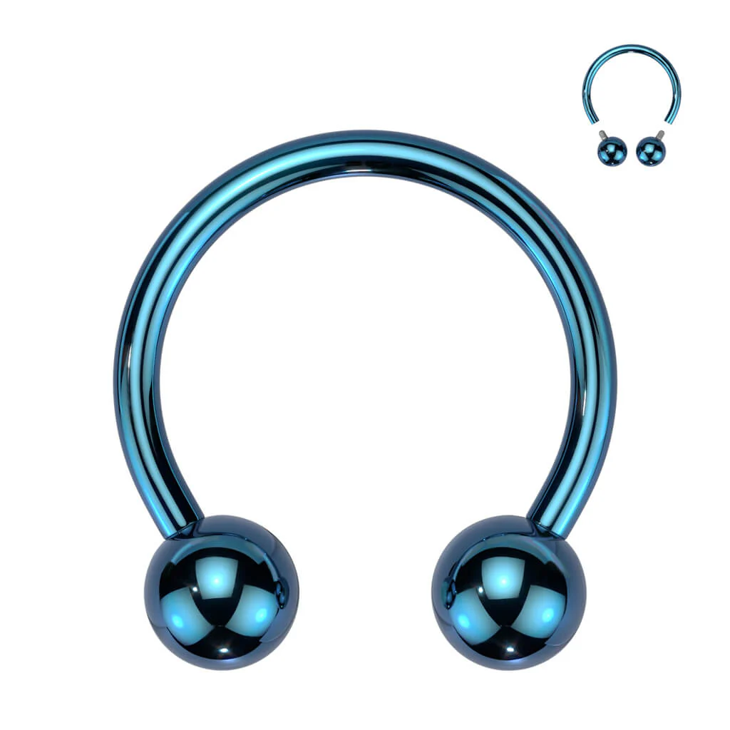 Titanium Horseshoe Ball Internally Threaded - Image 8