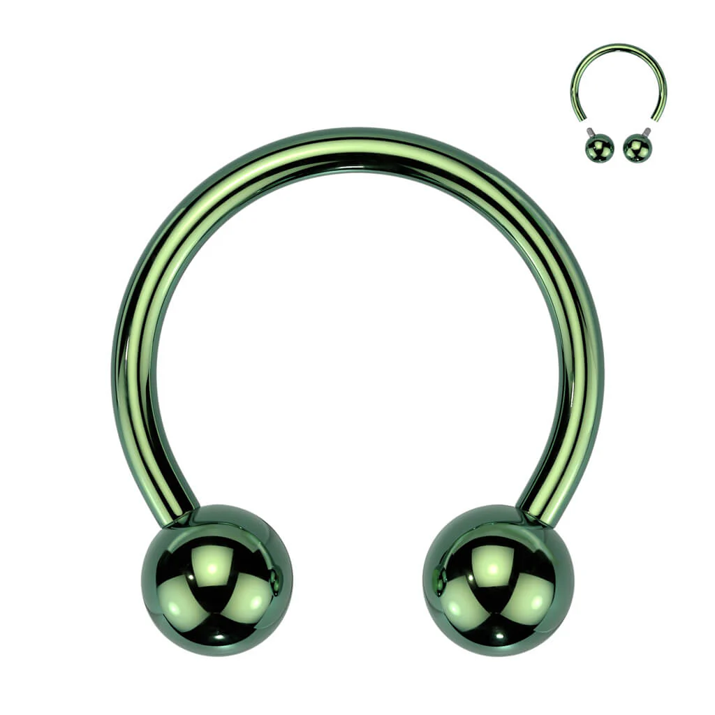 Titanium Horseshoe Ball Internally Threaded - Image 9