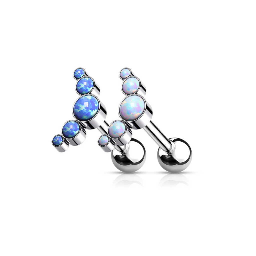 Titanium Barbell 5 Opal Silver Internally Threaded - Image 5